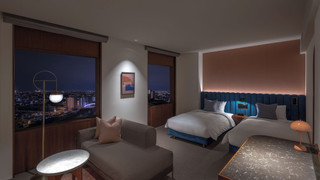 グランドスーペリアツイン 禁煙 (高層階, ミニバー付, フリーフロー, 12時チェックアウト)