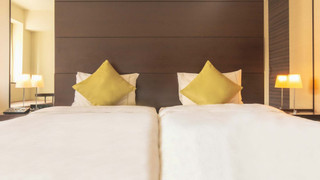 【ユニバーサル】デラックス コーナールーム ハリウッドツイン 喫煙(27㎡, ベッド2台, ユニットバス)