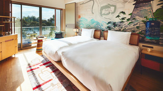 スタンダード ルーム シングルベッド 2 台 (Castle View, Furnished Balcony)