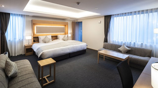 ファミリースイート キングルーム,デュベ 2枚,すりガラス,禁煙