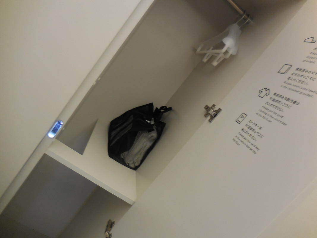 ロッカーの中の様子。