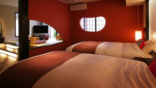 [特別室 山酔庵] 源泉かけ流し半露天風呂付和洋室 禁煙