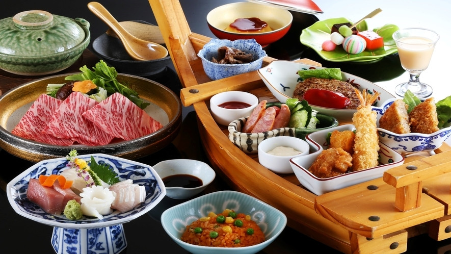 部屋食または個室の食事処をチョイス♪家族水入らずの食事時間4237241
