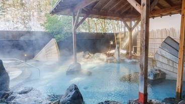 冬の露天風呂 / 4