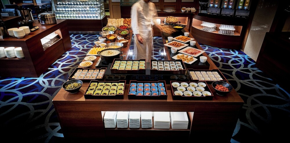 朝食ビュッフェ会場