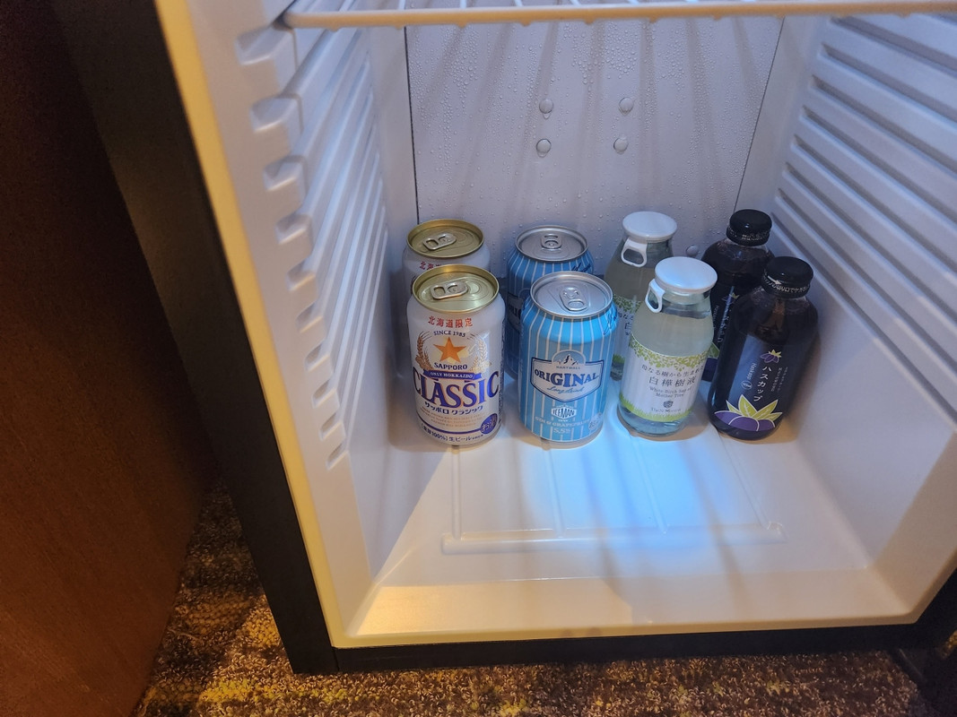 冷蔵庫のドリンクは無料(部屋のカテゴリによると思います)