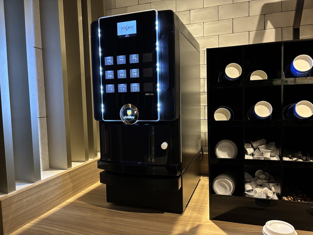 1階にコーヒーサービス