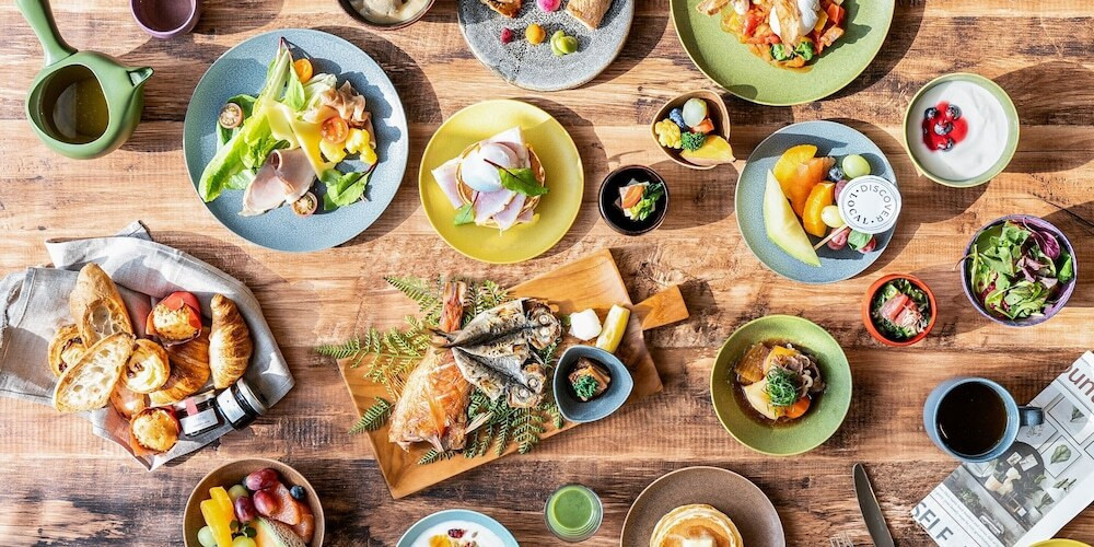 朝食ビュッフェ