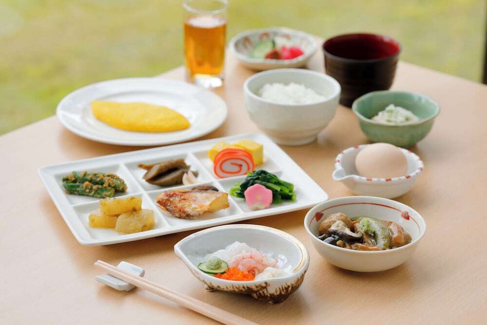 朝食盛り付け例2