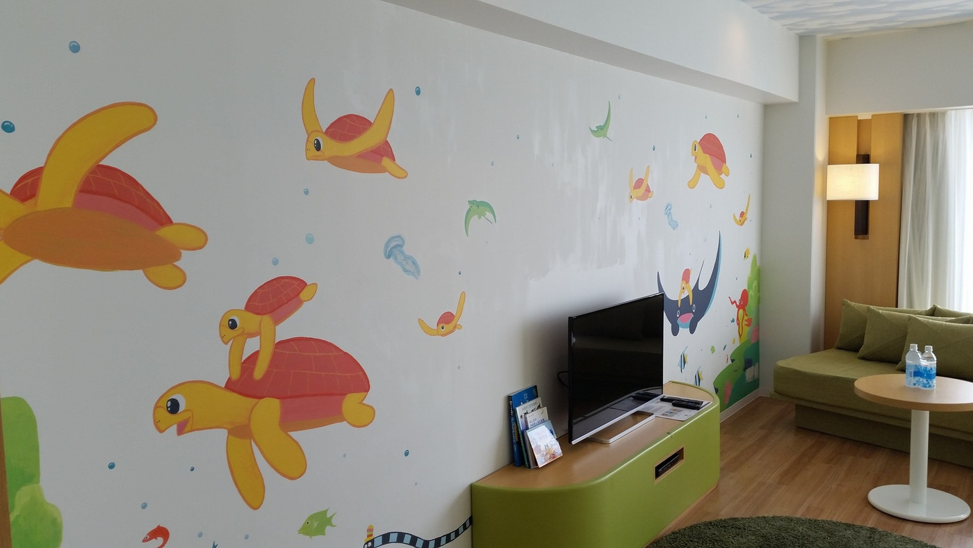 水深30cmのキッズプールで安心！子連れ用のお部屋もかわいい♪4053851