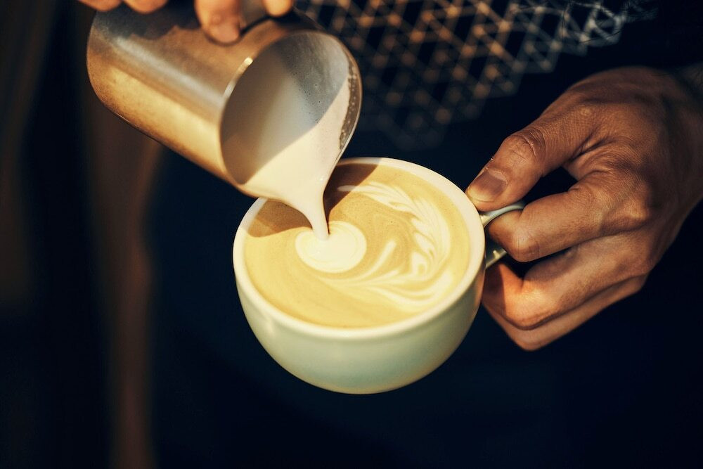 ラテアートもかわいいこだわりの一杯！3404217