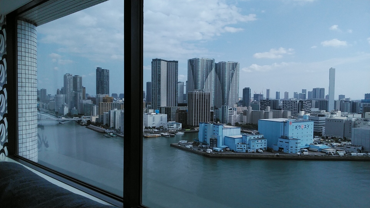 部屋からの勝どき側