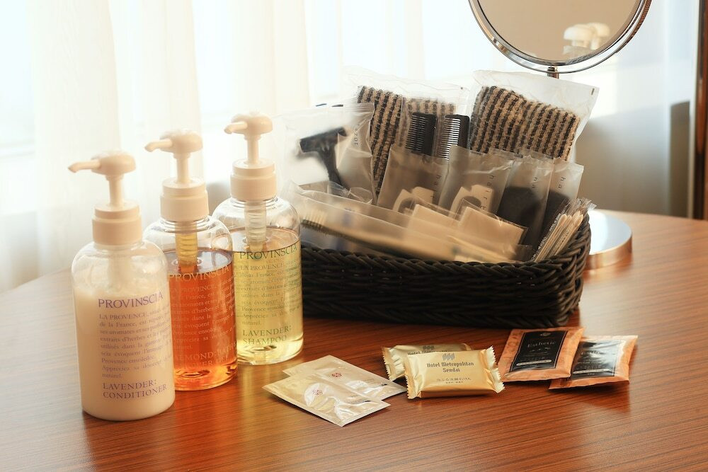 客室のアメニティの例