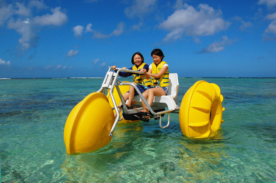 息を合わせて進むのが楽しい「アクアサイクリング」4269936