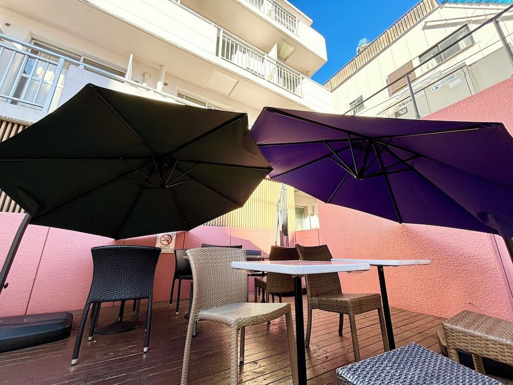 屋外ダイニングエリア