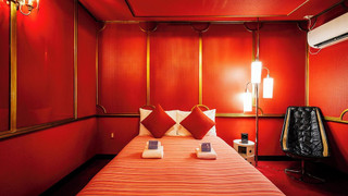 デザイン ルーム ダブルベッド 1 台 禁煙 冷蔵庫