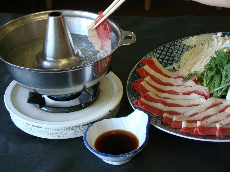 Beef shabu-shabu pot