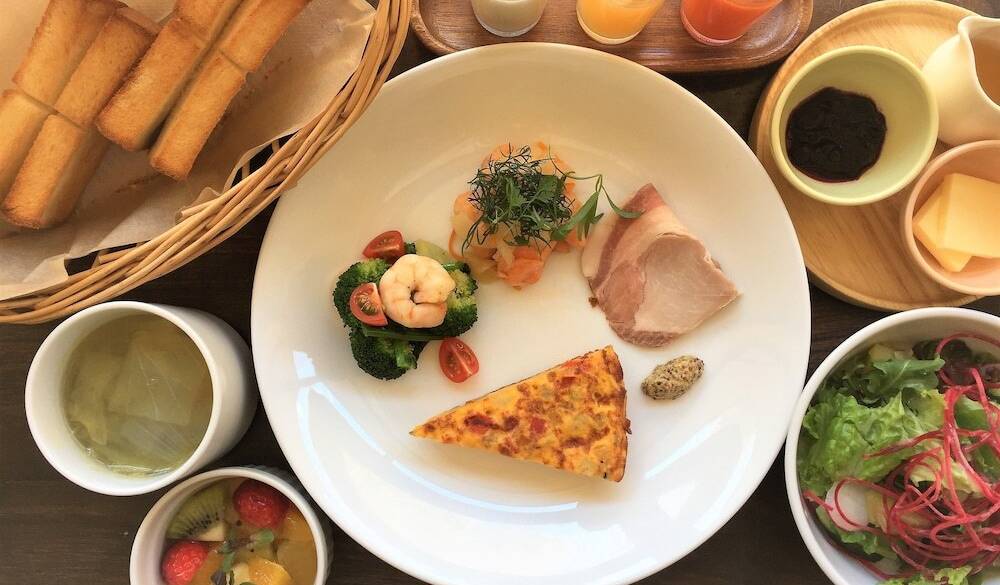 彩り豊かな
洋朝食が人気◎ / 1