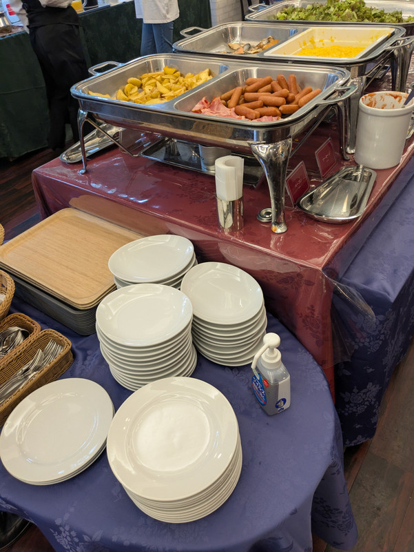 Buffet-style breakfast