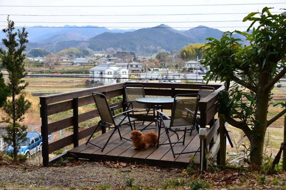屋外ダイニングエリア