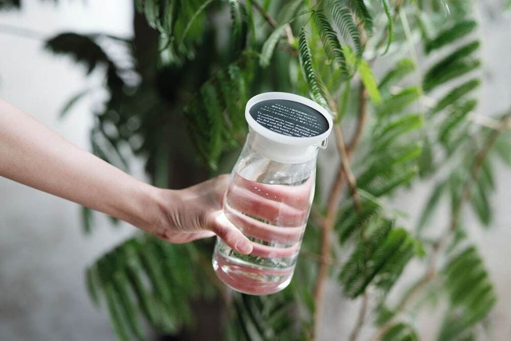 客室のウォーターボトル