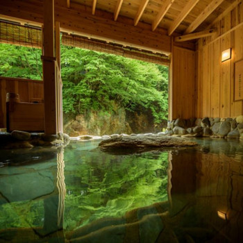 湯っ歩の里周辺の朝の風景