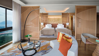 スイート ツインルーム, シティビュー, マウンテンビュー, 海が見える, 禁煙 (ジュニアスイート（客室温泉露天風呂付）)