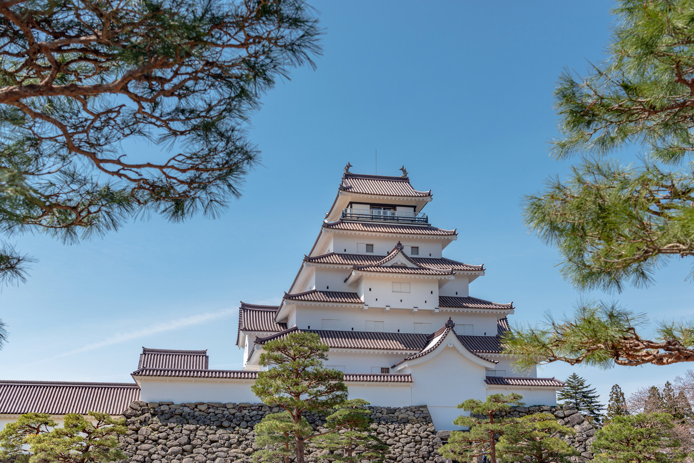 会津若松城の風景