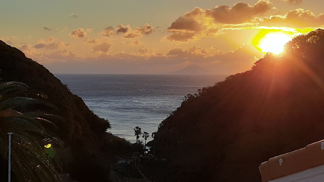 客室露天風呂からの眺め