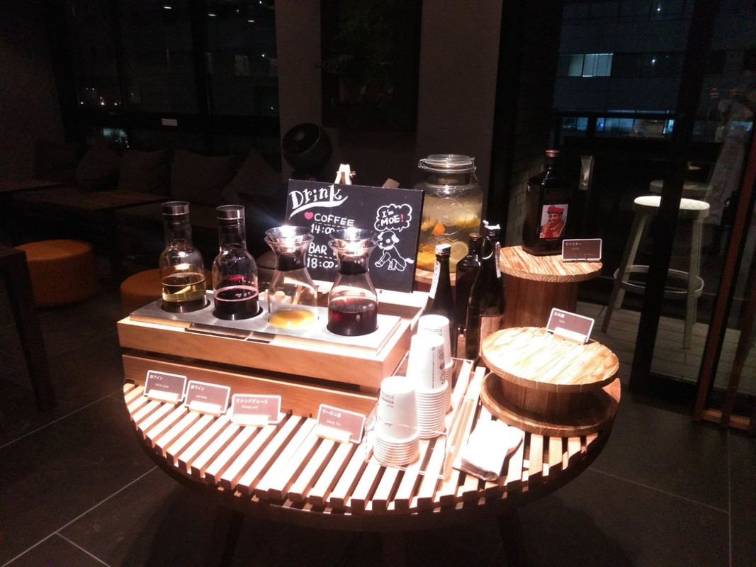 お酒が無料で提供されていました