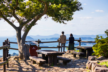 See the spectacular view of Kujukushima from Ishidake Observatory