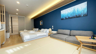 デラックス ファミリールーム 201号室 禁煙 (シングル布団2組は部屋に常備していない為、事前にリクエストが必要)