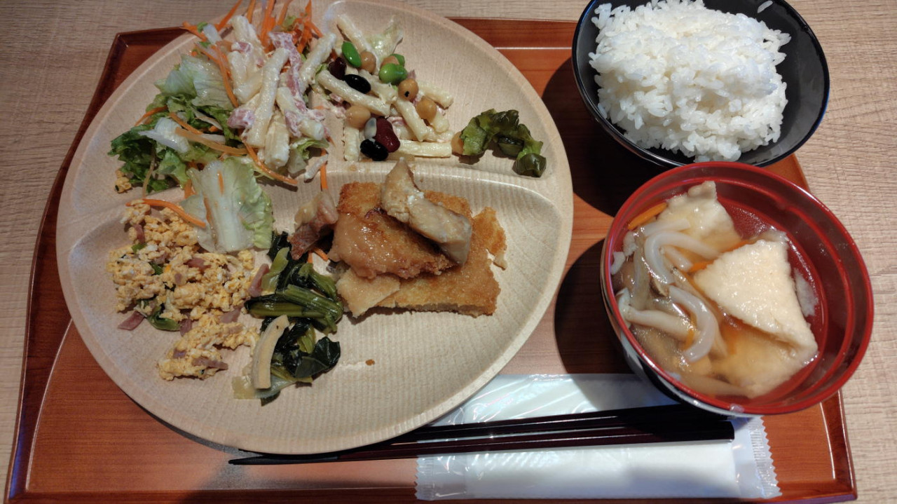 朝食はヘルシーメニュー