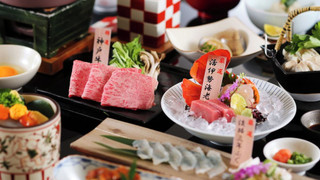 北館 5F金泉露天付き ツイン 禁煙 マウンテンビュー 神戸牛付き会席 (部屋食)