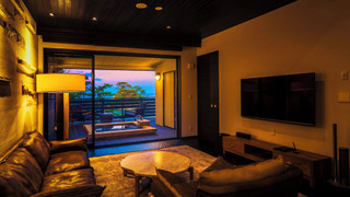 [紺碧] 温泉露天風呂付客室 夕日百選の堂ヶ島と駿河湾を一望  禁煙