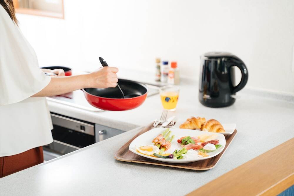 客室内のダイニングエリア