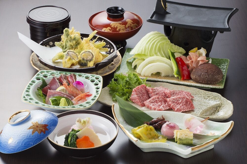 夕食は高千穂牛の鉄板焼きを4755449