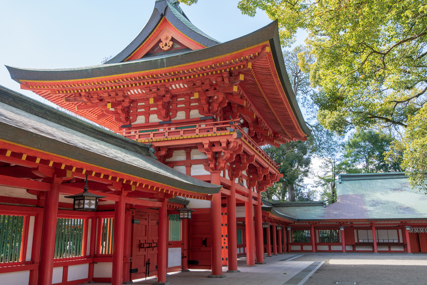 大宮　氷川神社　境内　桜門　