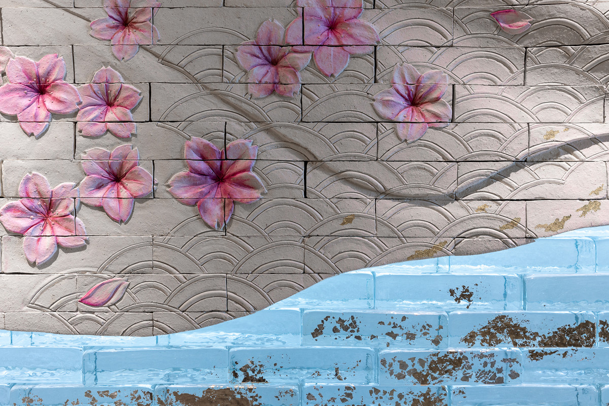 ロビー壁面アップ