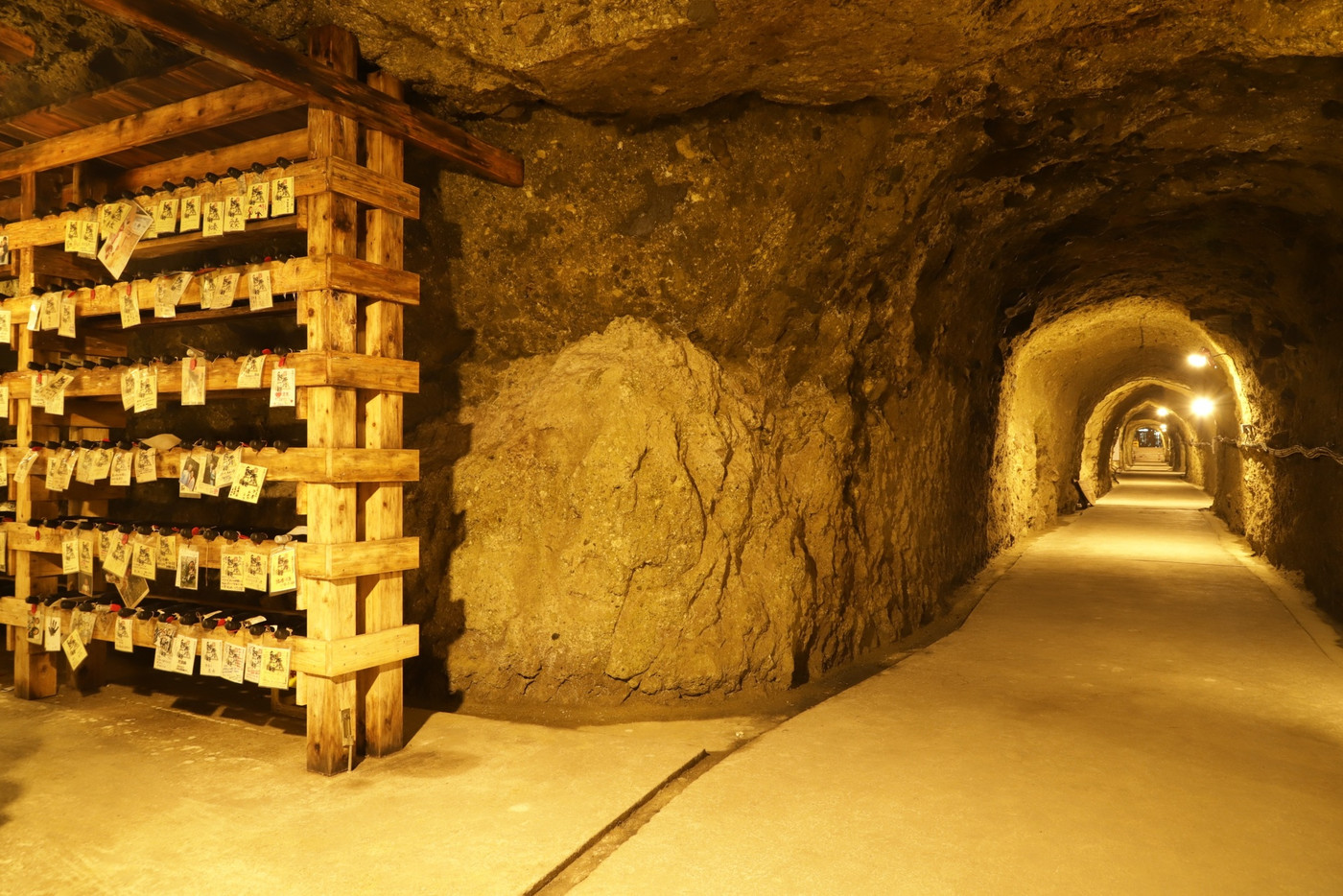 お酒が眠る静かな洞窟を探検「島崎酒造洞窟酒蔵」2386062