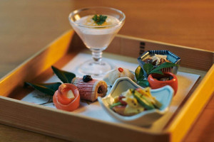 創作会席料理には遊び心も