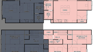 (祝)7人部屋3ベッドルームタウンハウス 禁煙