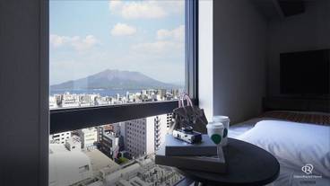 桜島がみえる一部客室からの眺め / 3