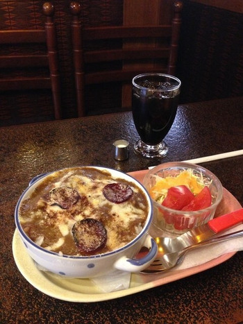 「ジュリアン」料理 733390 カレードリア・サラダ・アイスコーヒー（¥880）