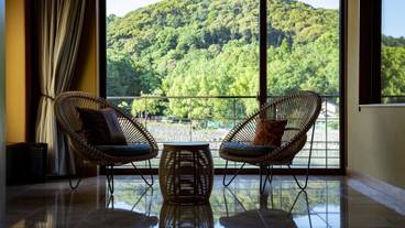 半露天風呂付きラグジュアリーツイン 胡蝶からの眺め / 4