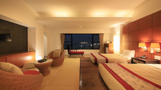 [本館] 展望風呂付き和室ツインベッド 夕食付 禁煙