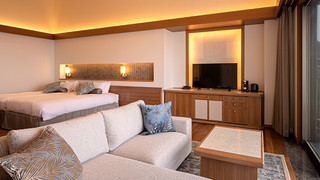 ＜西棟＞温泉露天　デラックステラスA [ツインルーム] [禁煙] [海が見える]