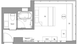 コーナーダブルルーム 禁煙