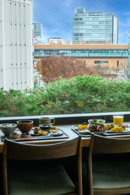 朝食会場からの眺め一例