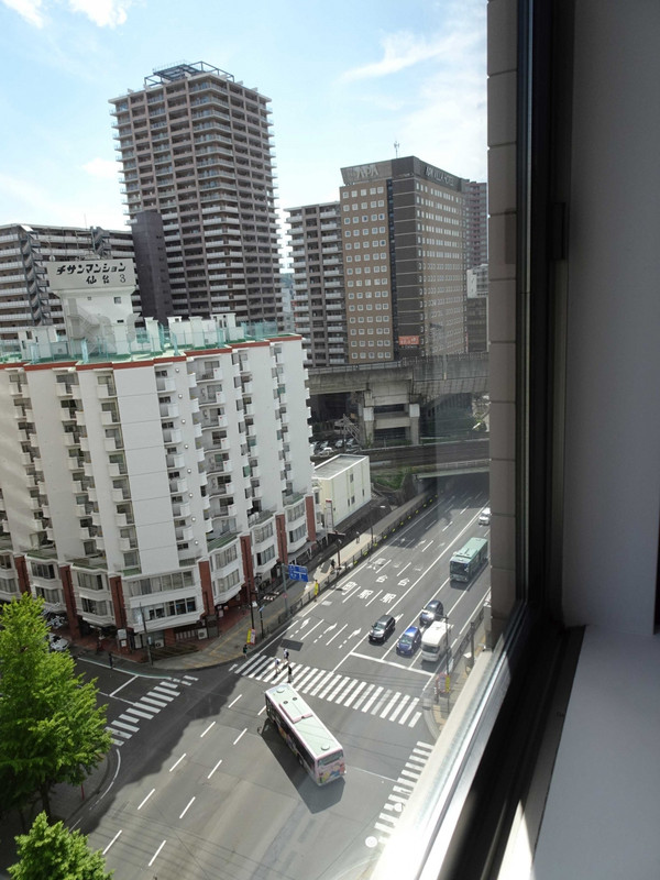 窓からは東北新幹線が見えました